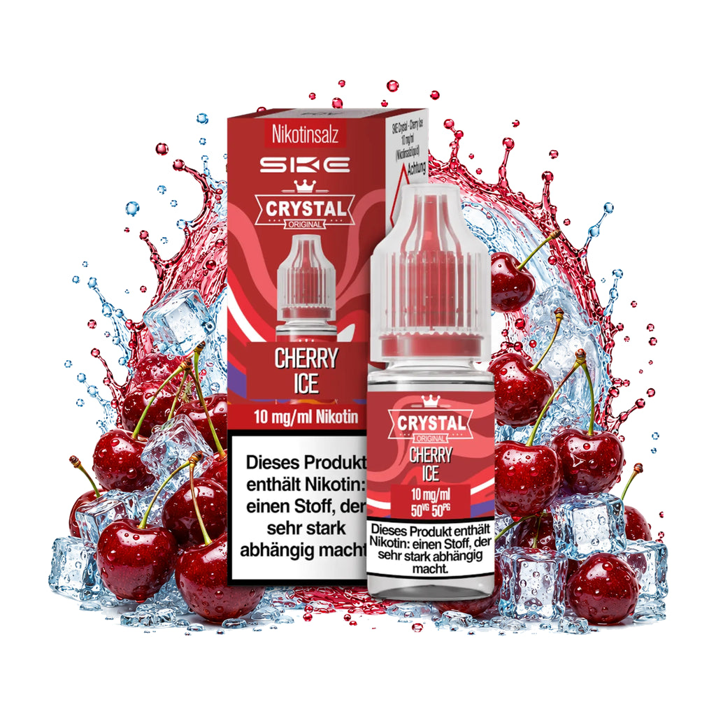SKE Crystal Cherry Ice 10 mg/ml – 10 ml Nikotinsalz-Liquid
