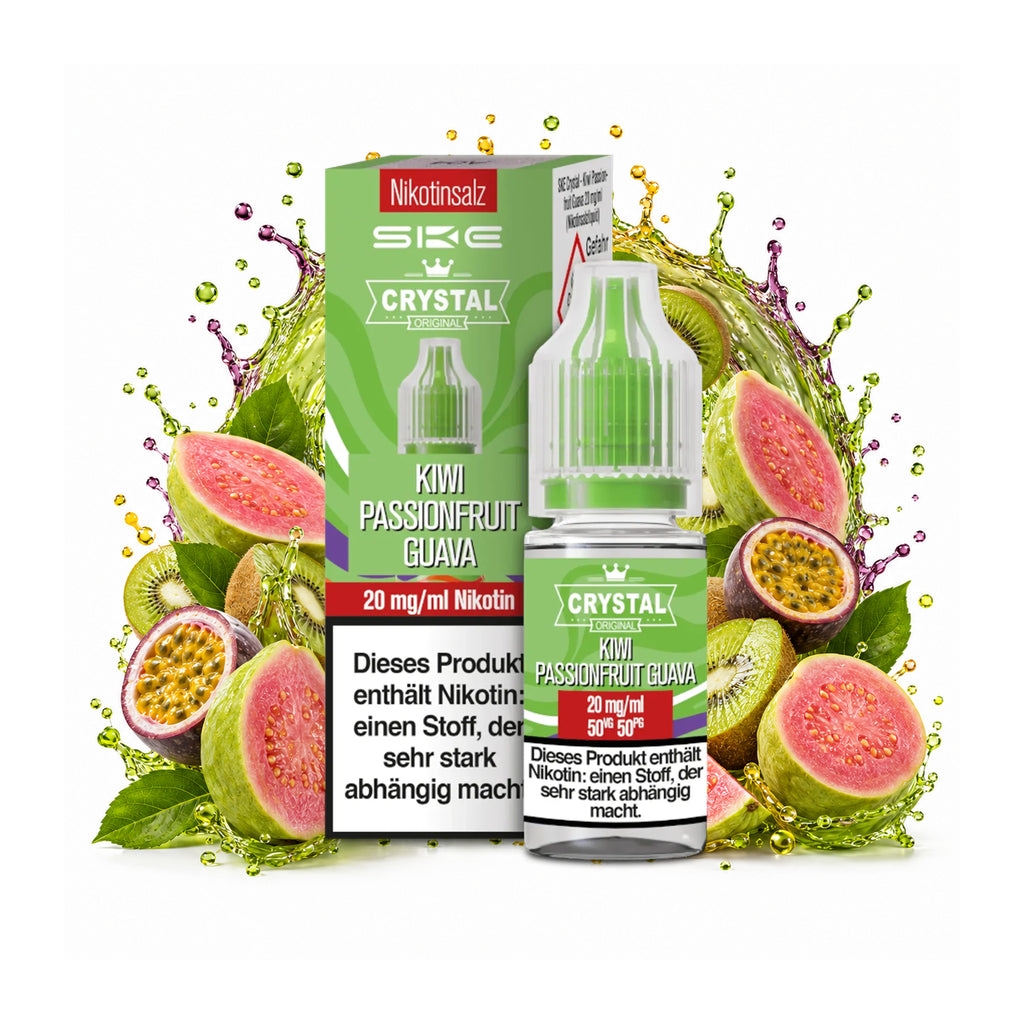 SKE Crystal Kiwi Passionfruit Guava 20 mg/ml – 10 ml Nikotinsalz-Liquid