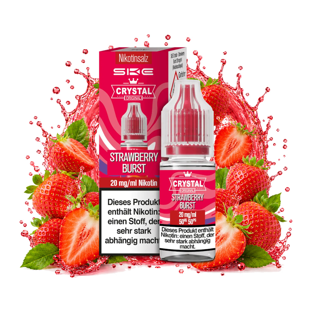 SKE Crystal Strawberry Burst 20 mg/ml – 10 ml Nikotinsalz-Liquid