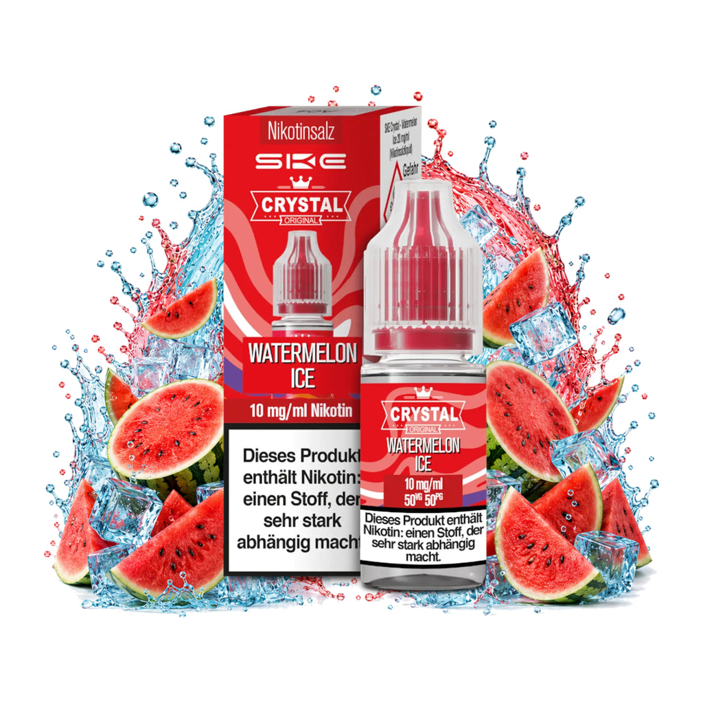 SKE Crystal Watermelon Ice 10 mg/ml – 10 ml Nikotinsalz-Liquid