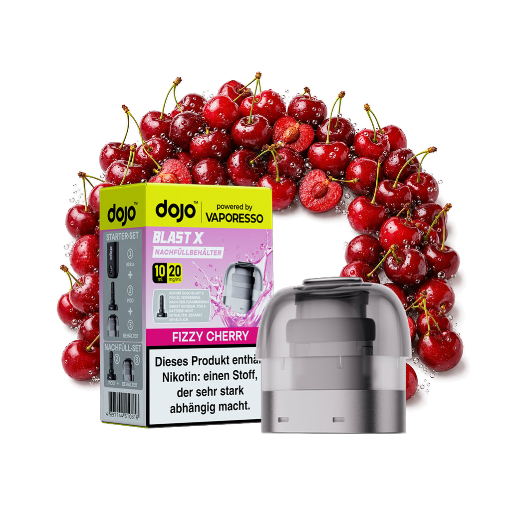 Vaporesso Dojo Blast X Nachfüllbehälter – Fizzy Cherry – 20 mg/ml – 10 ml
