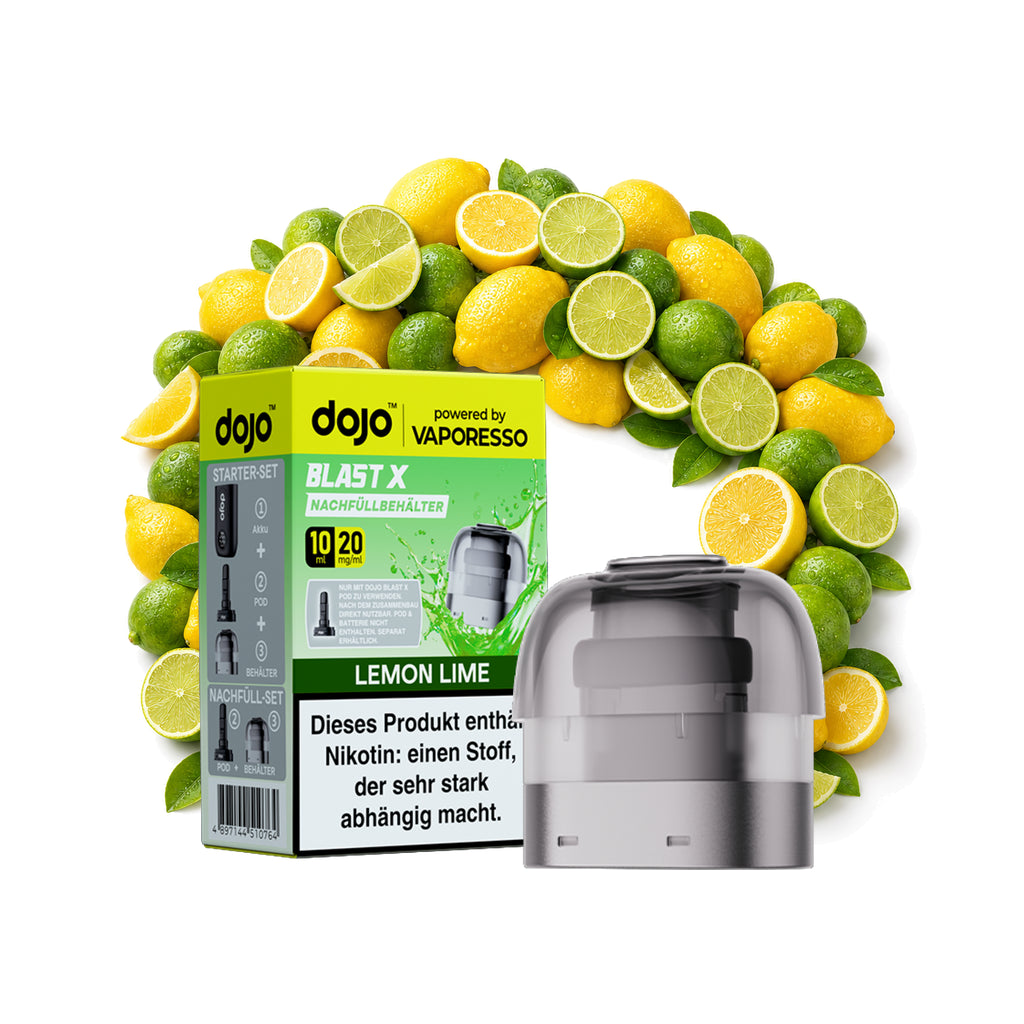 Vaporesso Dojo Blast X Nachfüllbehälter – Lemon Lime – 20 mg/ml – 10 ml