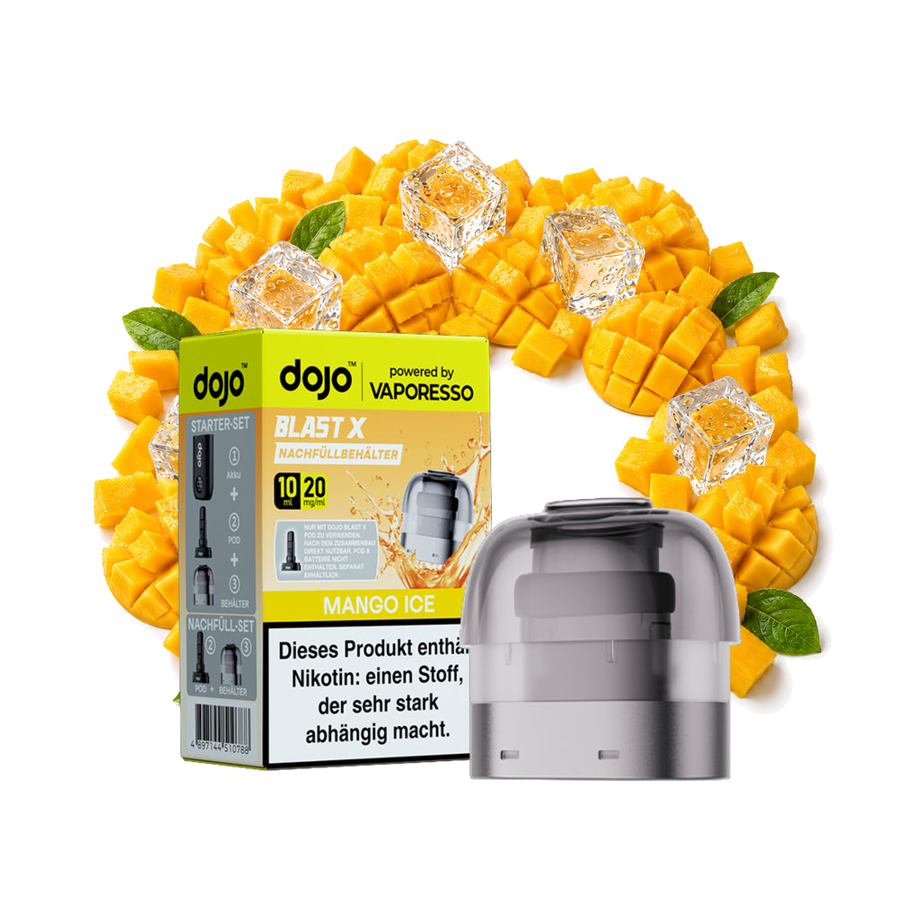 Vaporesso Dojo Blast X Nachfüllbehälter – Mango Ice – 20 mg/ml – 10 ml