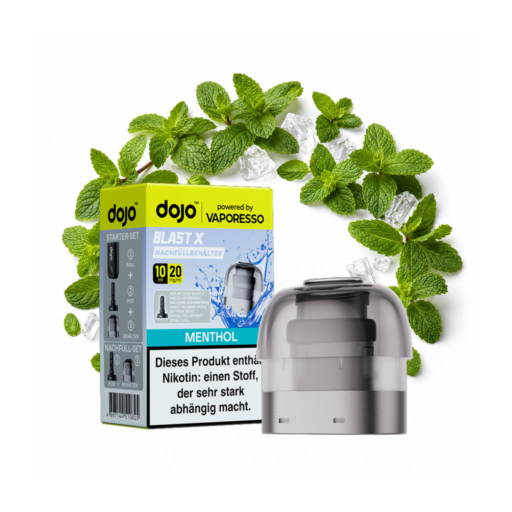 Vaporesso Dojo Blast X Nachfüllbehälter – Menthol – 20 mg/ml – 10 ml
