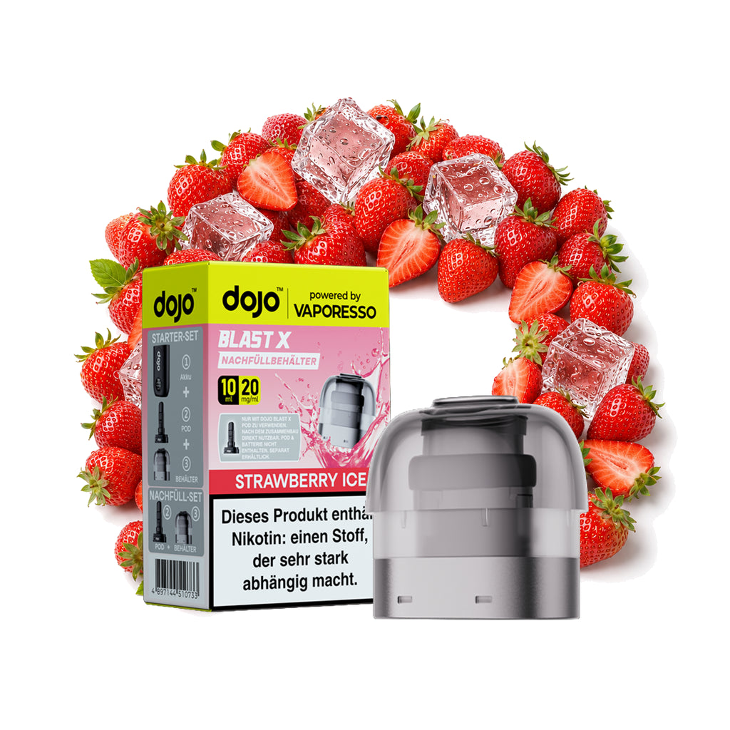Vaporesso Dojo Blast X Nachfüllbehälter – Strawberry Ice – 20 mg/ml – 10 ml
