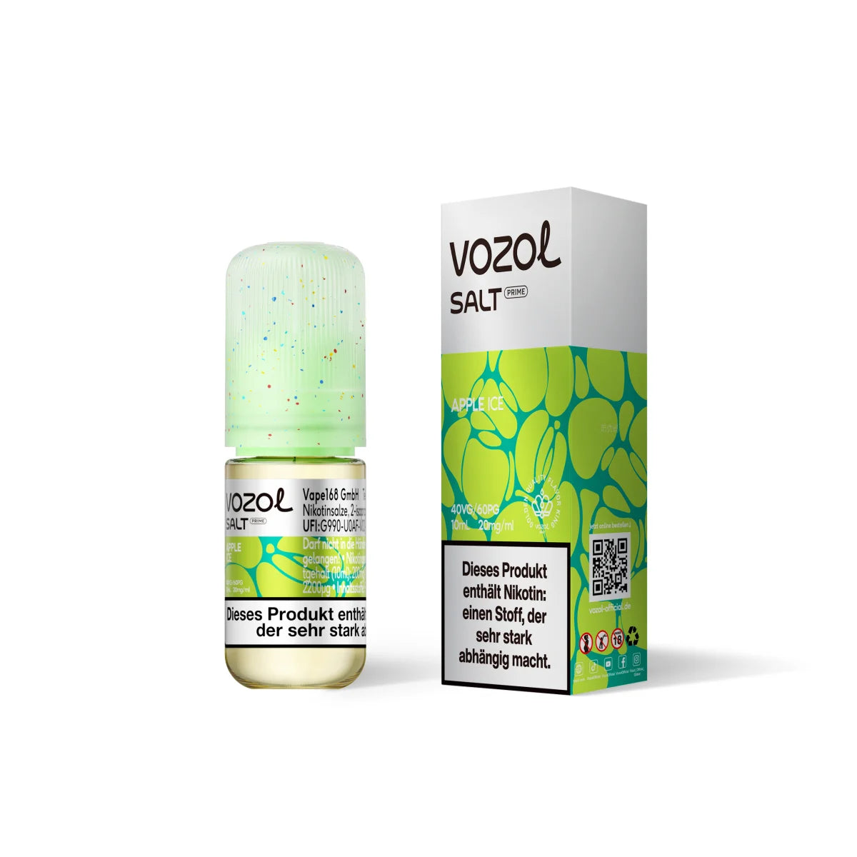 VOZOL Salt Prime Liquid – Apple Ice – 20 mg/ml – 10 ml