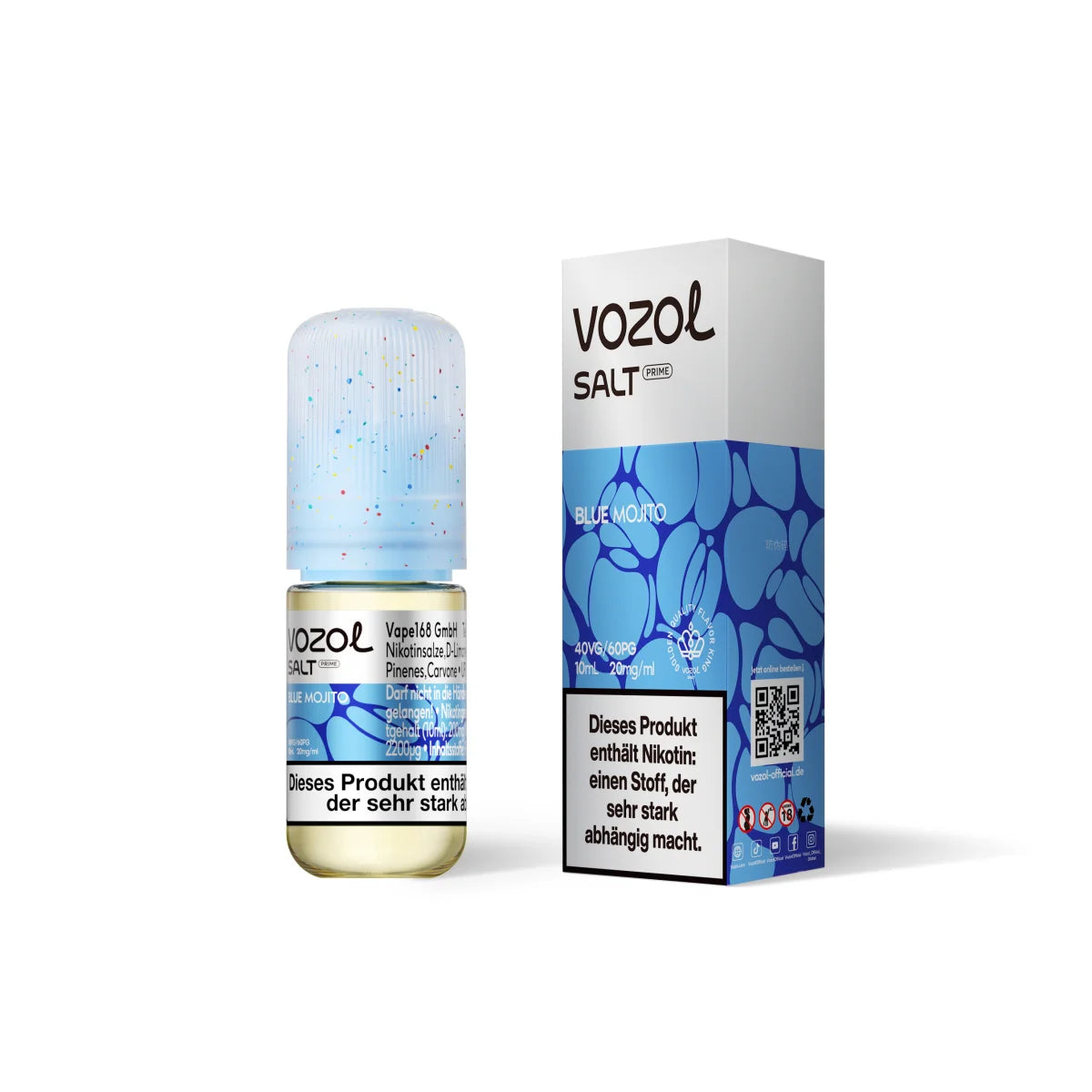 VOZOL Salt Prime Liquid – Blue Mojito – 20 mg/ml – 10 ml