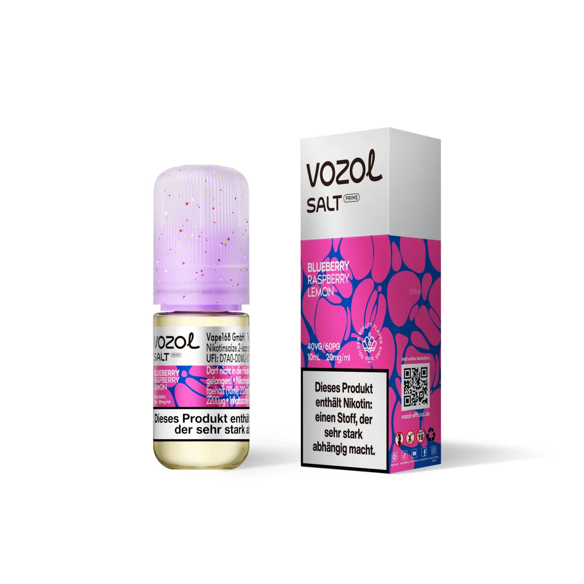 VOZOL Salt Prime Liquid – Blueberry Raspberry Lemon – 20 mg/ml – 10 ml