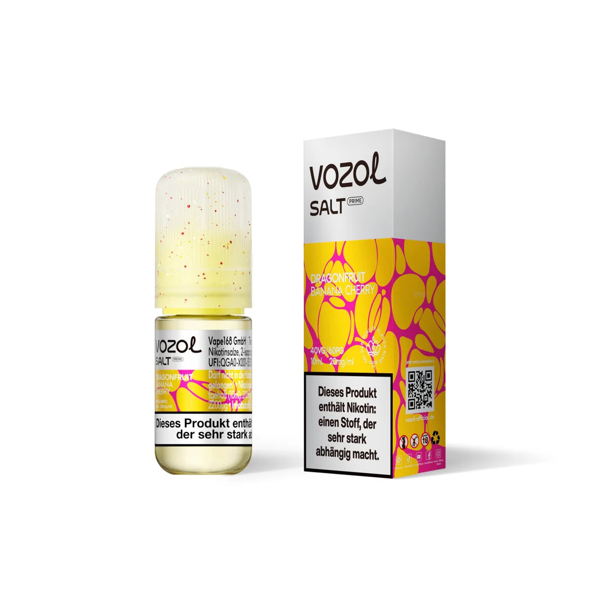 VOZOL Salt Prime Liquid – Dragonfruit Banana Cherry – 20 mg/ml – 10 ml