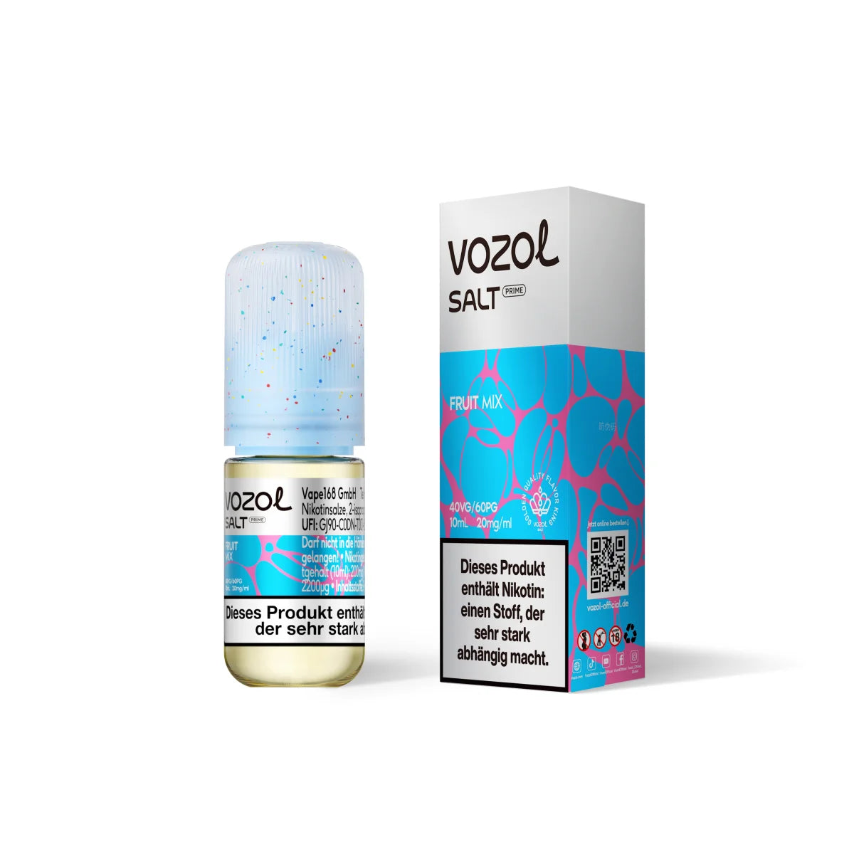 VOZOL Salt Prime Liquid – Fruit Mix – 20 mg/ml – 10 ml