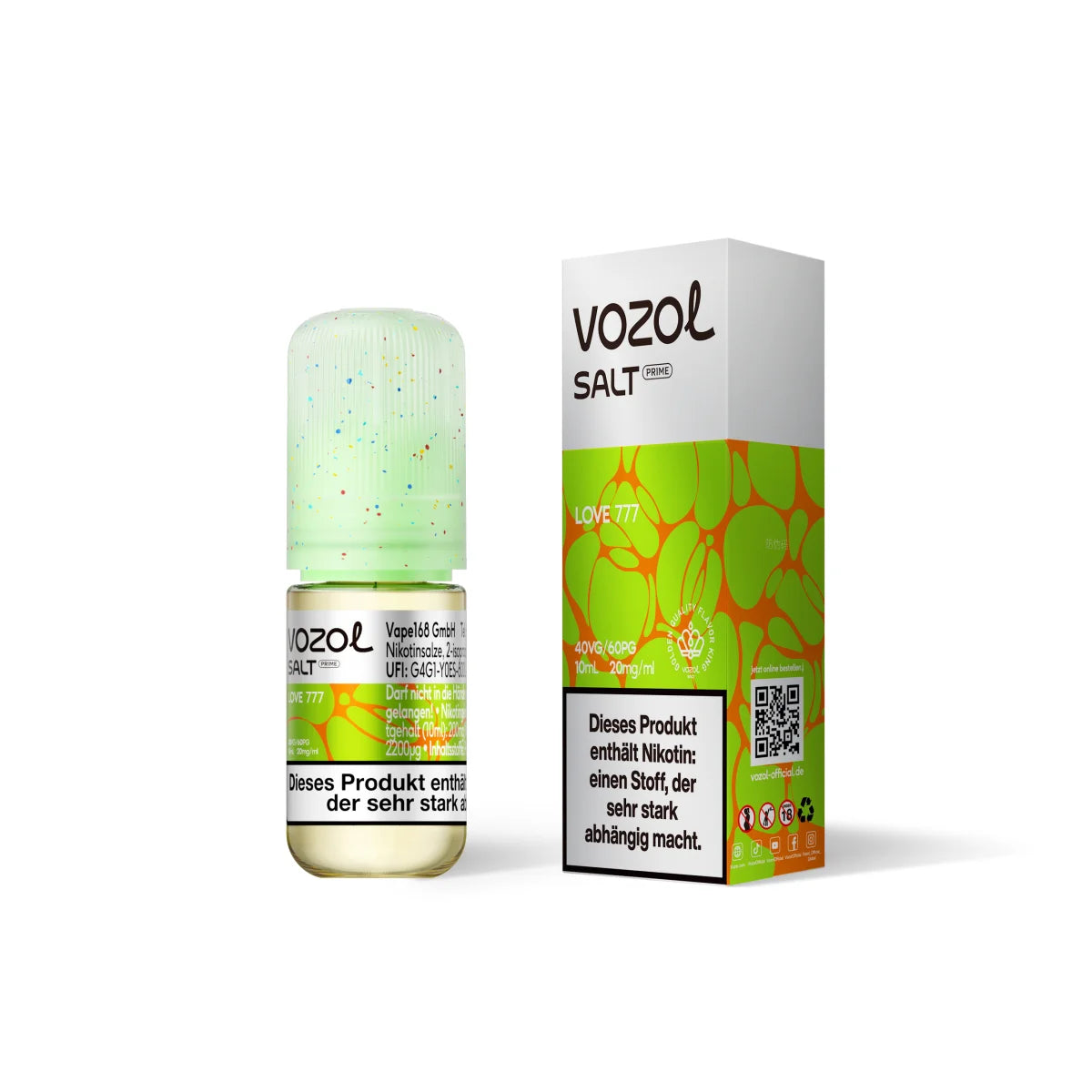VOZOL Salt Prime Liquid – Love 777 – 20 mg/ml – 10 ml