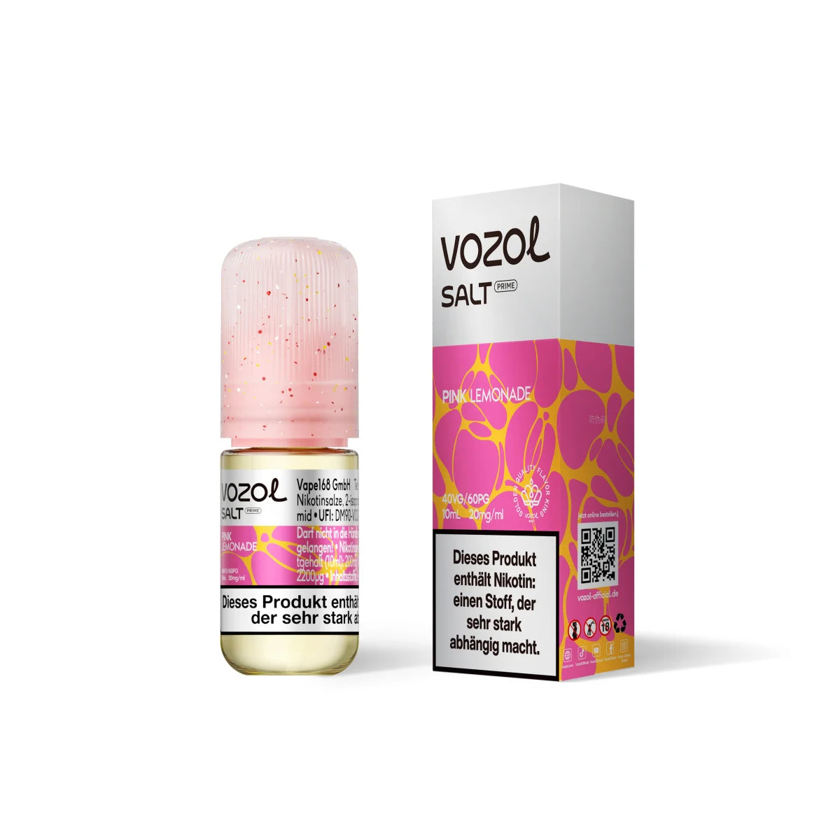VOZOL Salt Prime Liquid – Pink Lemonade – 20 mg/ml – 10 ml
