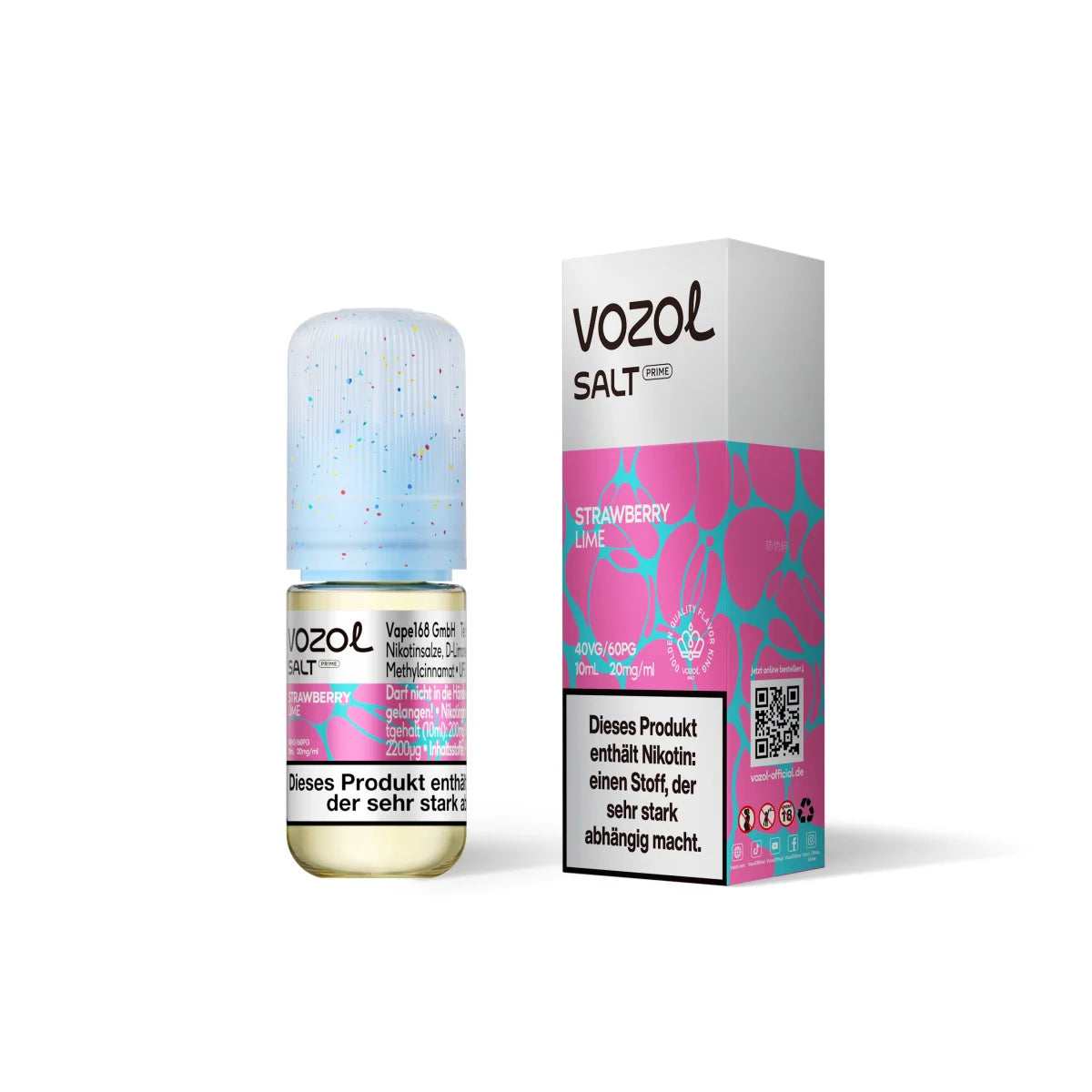 VOZOL Salt Prime Liquid – Strawberry Lime – 20 mg/ml – 10 ml
