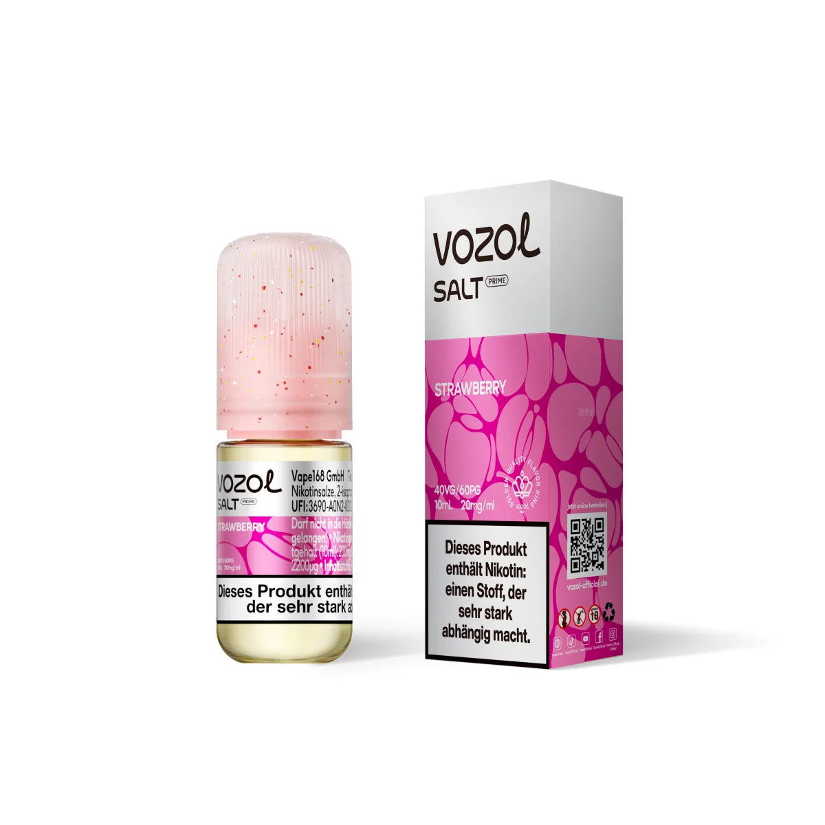 VOZOL Salt Prime Liquid – Strawberry – 20 mg/ml – 10 ml