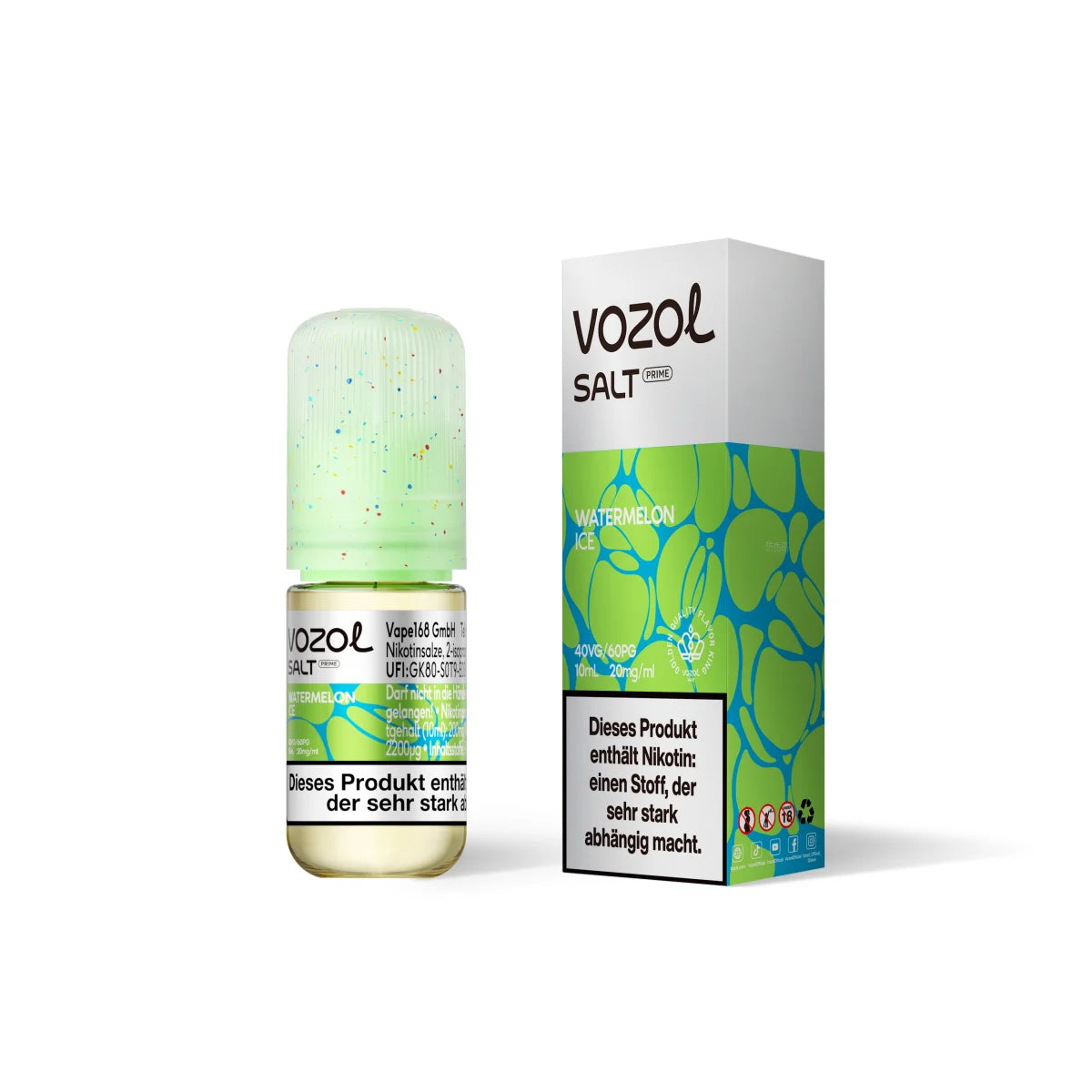 VOZOL Salt Prime Liquid – Watermelon Ice – 20 mg/ml – 10 ml